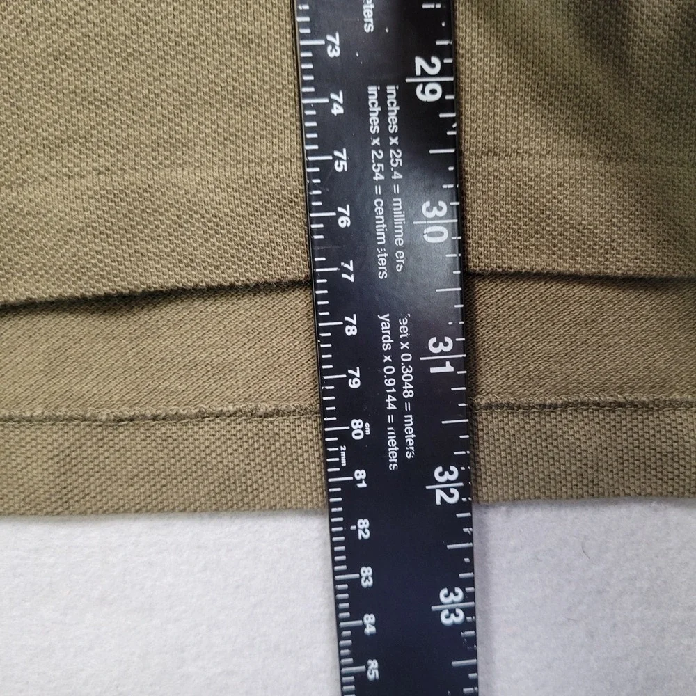 Polo Ralph Lauren Mens XLT Tall Olive Green Short Sleeve Pique Polo Shirt